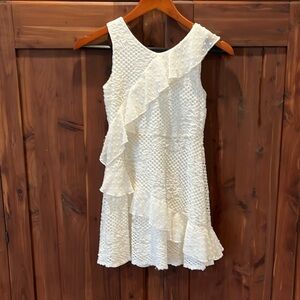 BCBG Girls white Swiss dot dress sz 10